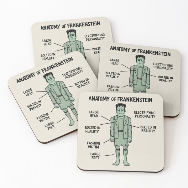 Item preview,  Anatomy of a Frankenstein's Monster designed and sold by Vintage Designs +.