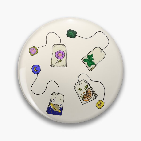 Item preview, Whimsical Teabag Pattern – Minimalist Hand-Drawn Tea designed and sold by MySciPic.