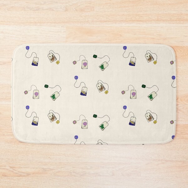 Item preview, Whimsical Teabag Pattern – Minimalist Hand-Drawn Tea designed and sold by MySciPic.