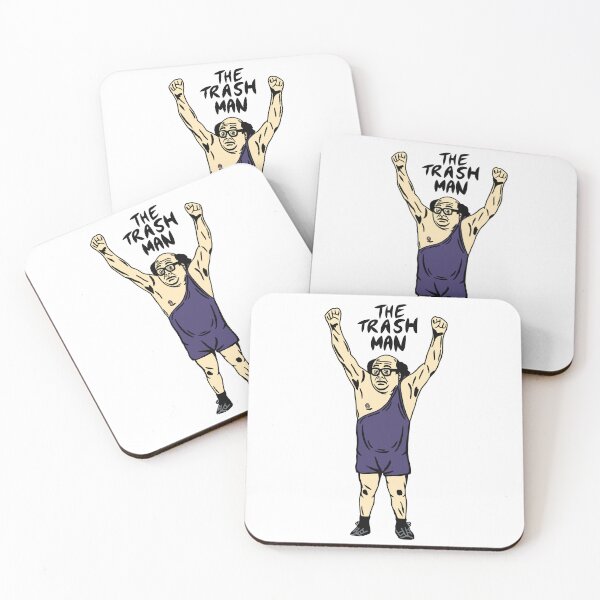 Item preview, Trash man coaster designed and sold by LavishDeclines.