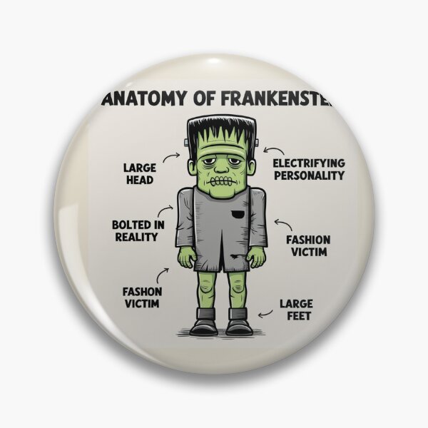 Item preview, Anatomy of a Frankenstein's Monster designed and sold by Vintage Designs +.