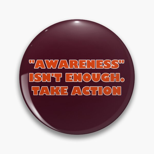 Item preview, "Awareness" isn't enough - Red on red designed and sold by spearheadprints.