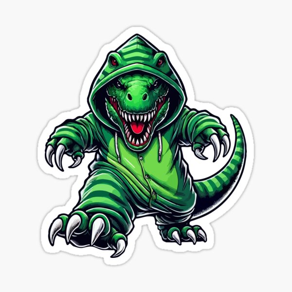 Item preview, T rex Wearing Dinosaur Costume Halloween Cosplay T-Rex designed and sold by Artistoos.