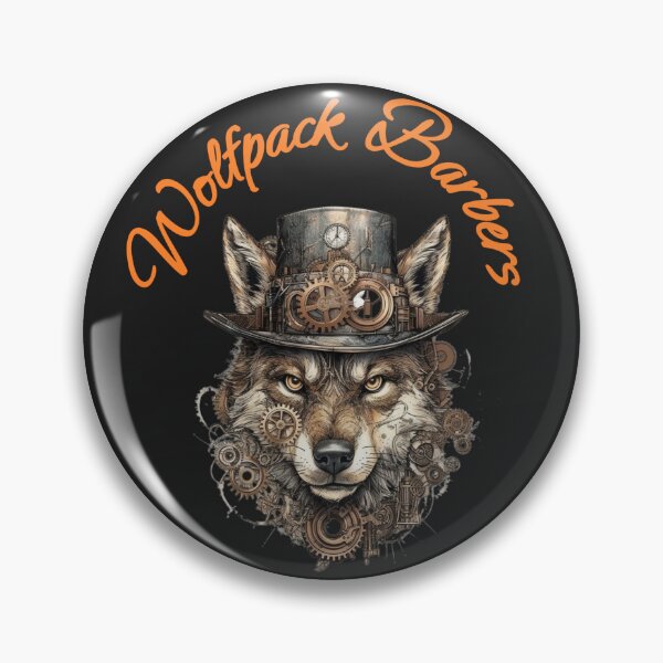 Item preview, Wolfpack Barbers Steampunk Style Merch Logo designed and sold by 67prints.