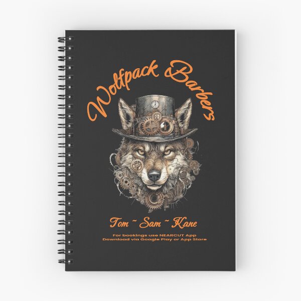Item preview, Wolfpack Barbers Steampunk Style Merch Logo designed and sold by 67prints.