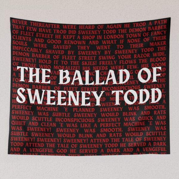 Item preview, Copy of Sweeney Todd lyrics designed and sold by broadwaygirl142.