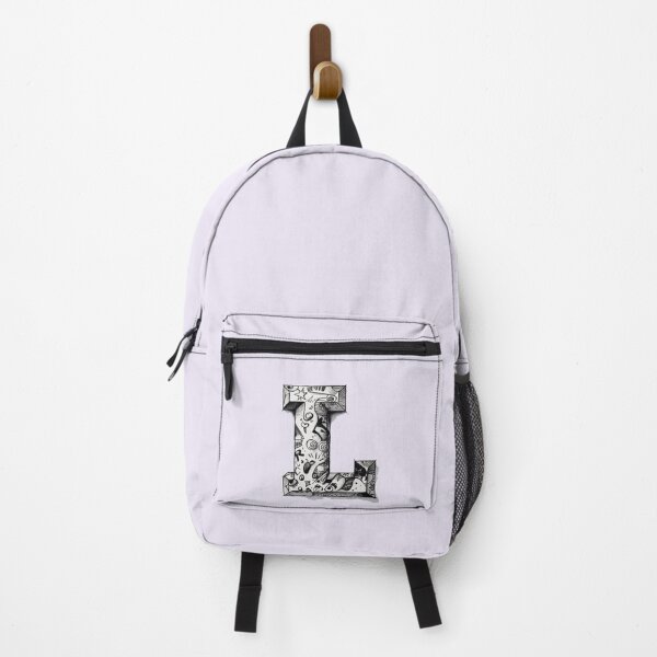 Item preview, Monogram Letter L – Black and White Doodle Alphabet Initial designed and sold by -justb-.
