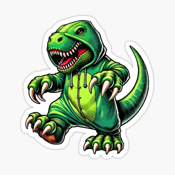 Item preview, T rex Wearing Dinosaur Costume Halloween Cosplay T-Rex designed and sold by Artistoos.