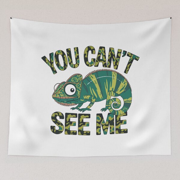 Item preview, Funny Camouflage Chameleon You Can’t See Me Lizard Joke designed and sold by WildlifeInc.
