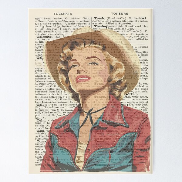 Artikel-Vorschau von Tolerieren Sie Vintage Western Wörterbuch Kunst, designt und verkauft von KreativKulture.