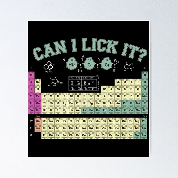 Item preview, Can I Lick It Periodic Table designed and sold by Redgiant87x.