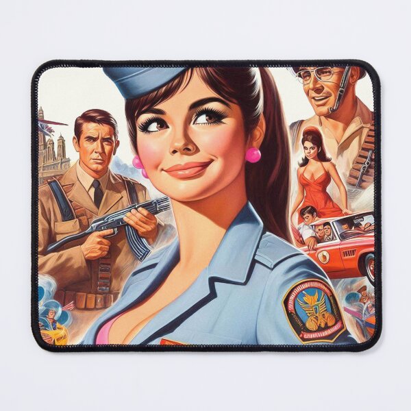 Item preview, Retro Military Pinup designed and sold by PulpVintage.