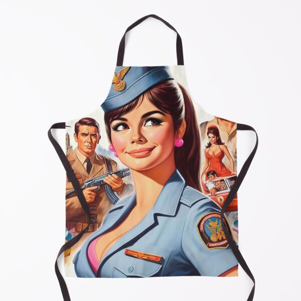 Aperçu de l'œuvre Pin-up militaire rétro créée et vendue par PulpVintage.