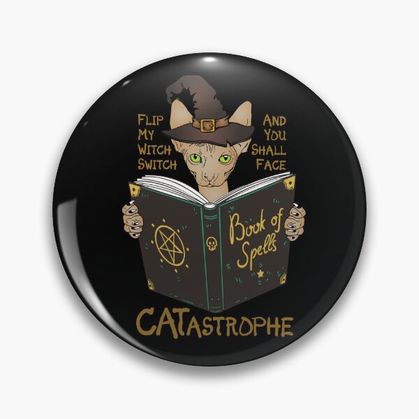 Item preview, Flip My Witch Switch and You Shall Face Catastrophe designed and sold by TheMoonlightShop.