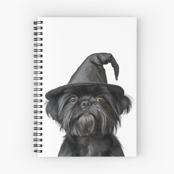 Item preview, Affenpinscher Dog Wearing Halloween Witch Hat designed and sold by LazyOwlStore.