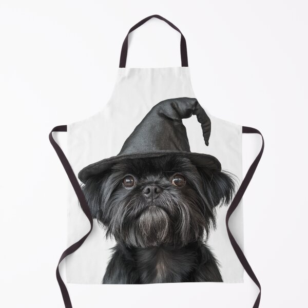 Item preview, Affenpinscher Dog Wearing Halloween Witch Hat designed and sold by LazyOwlStore.