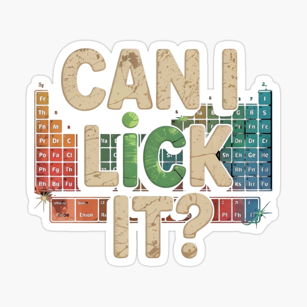 Can I Lick It Periodic Table Acrylic Block