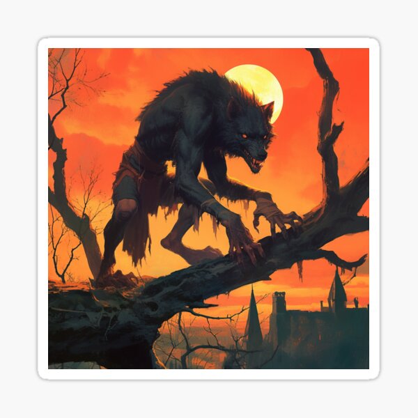 Item preview, Werewolf // wolves // Halloween // wolfman // haunted vibes // Wolf designed and sold by SMARTKIT  DESIGNAGENCY.