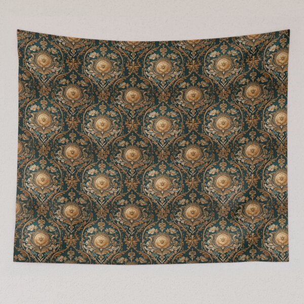Item preview, Embroidered style floral motifs designed and sold by Designbes.