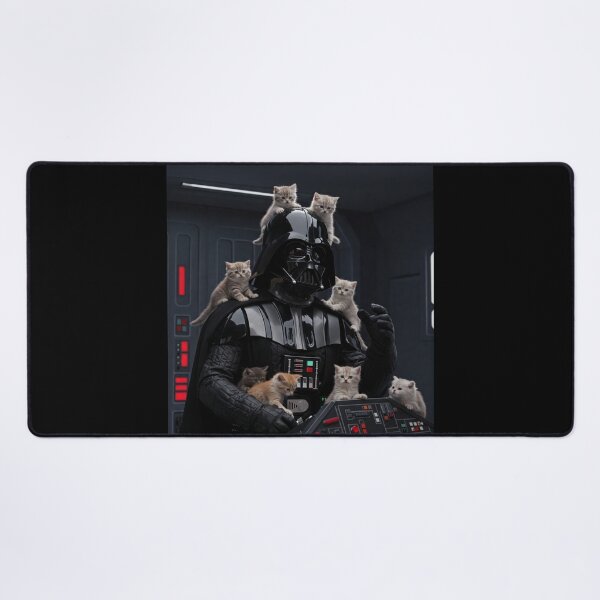 Vista previa del artículo con la obra «Darth Vader rodeado de adorables gatitos», diseñado y vendido por ericvonberner.