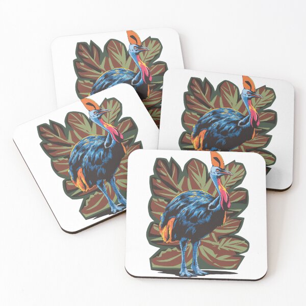 Item preview, Colorful Exotic Cassowary Bird Art designed and sold by madtoyman.