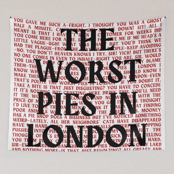 Item preview, Sweeney Todd lyrics designed and sold by broadwaygirl142.