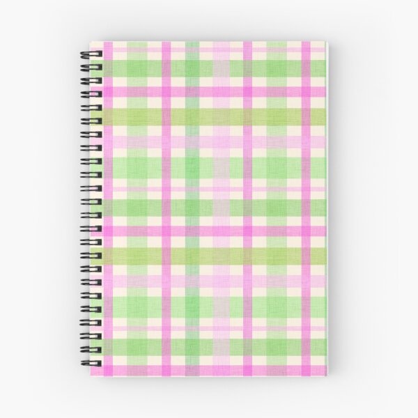 Item preview, Linen Textured Plaid - Pink And Green designed and sold by QuestingPixel.