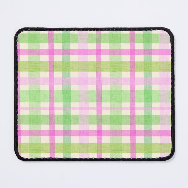 Item preview, Linen Textured Plaid - Pink And Green designed and sold by QuestingPixel.