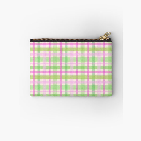 Item preview, Linen Textured Plaid - Pink And Green designed and sold by QuestingPixel.