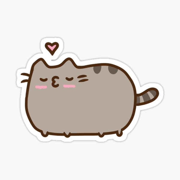 Item preview, Cute Pusheen Kiss – Adorable Chubby Cat Love designed and sold by moroingo.