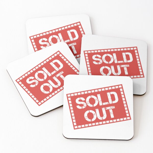 Item preview, Red Sold Out Sticker designed and sold by Wolagno.