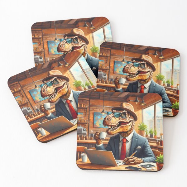 Item preview, Caffeinated T-Rex Hustle designed and sold by TrexAmbassador.