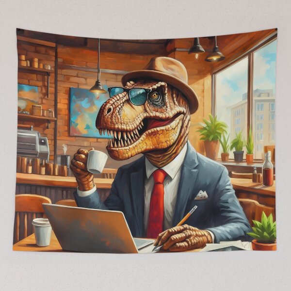 Artikelvorschau, Koffeinhaltiger T-Rex Hustle entworfen und verkauft von TrexAmbassador.