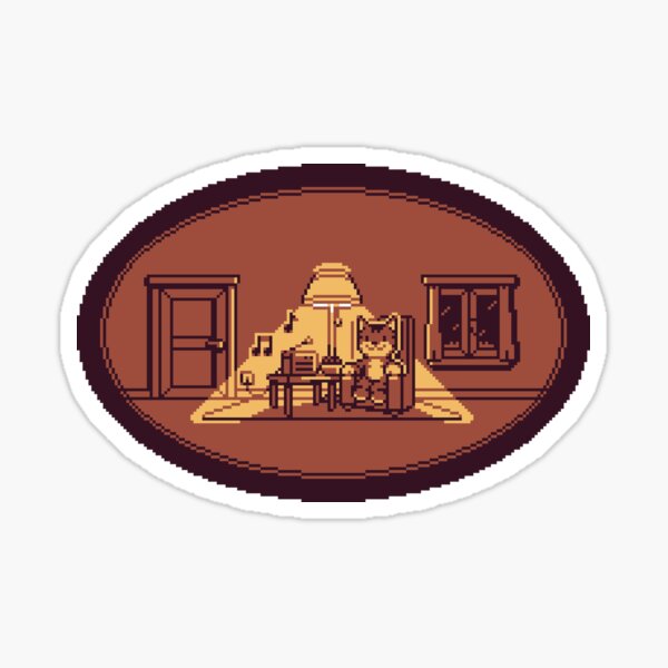 Cozy Cat Sticker