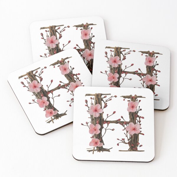 Item preview, Stunning Floral Letter H Art with Pink Cherry Blossoms - Perfect for Spring Decor 2 designed and sold by Psycho-Crazy.