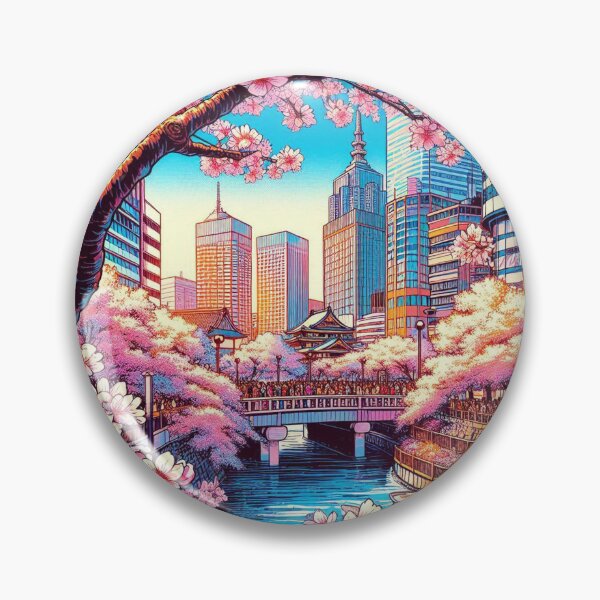Item preview, Elegant Comic Style Sakura Flower Illustration – Vibrant AI Art for Clothing & Accessories, Perfect for Nature Lovers designed and sold by knalpot-design.