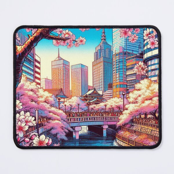 Item preview, Elegant Comic Style Sakura Flower Illustration – Vibrant AI Art for Clothing & Accessories, Perfect for Nature Lovers designed and sold by knalpot-design.