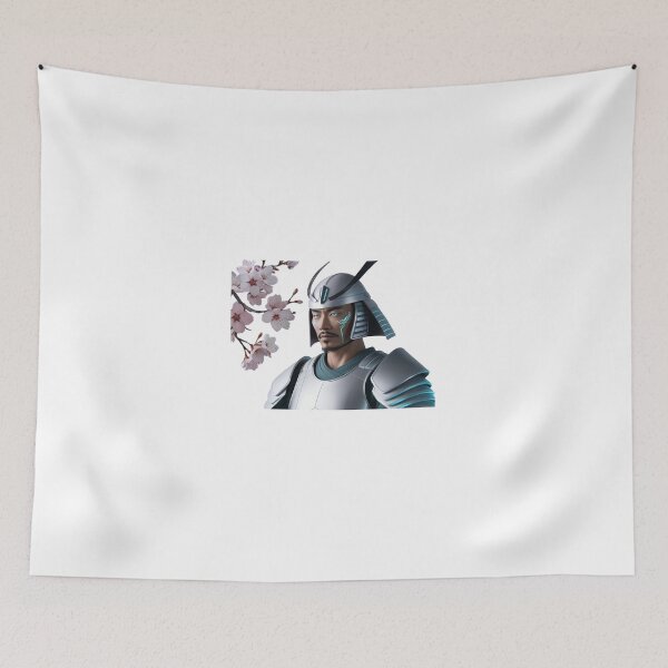 Item preview, Futuristic Samurai Design – Cherry Blossom Spirit designed and sold by StormArte.