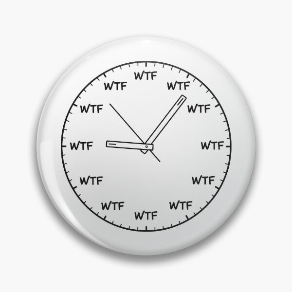Item preview, WTF O'CLOCK designed and sold by oddwonders.