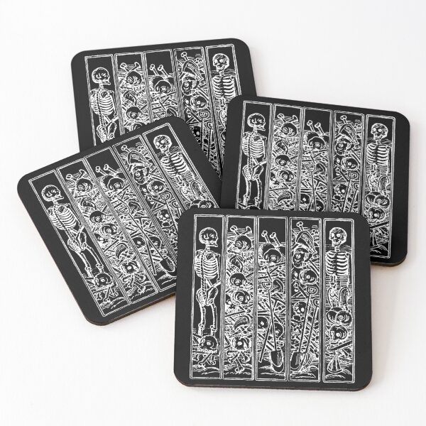 Item preview, Antique Skeleton Gravediggers and Piles of Bones designed and sold by Pixelchicken.