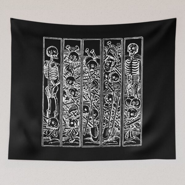 Item preview, Antique Skeleton Gravediggers and Piles of Bones designed and sold by Pixelchicken.