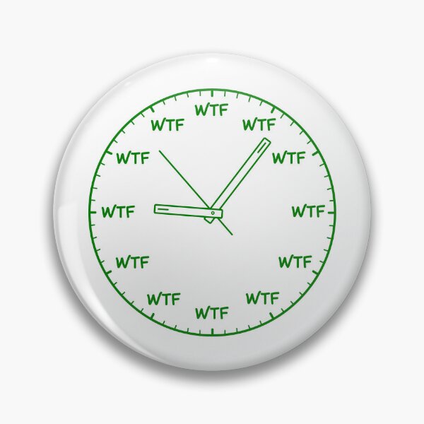 Item preview, WTF O'CLOCK designed and sold by oddwonders.