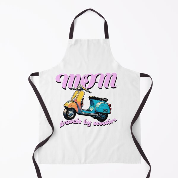 Item preview, BEAUTIFUL MOM RIDES BY SCOOTER sticker, retro comic design. designed and sold by UrbanTRIP.