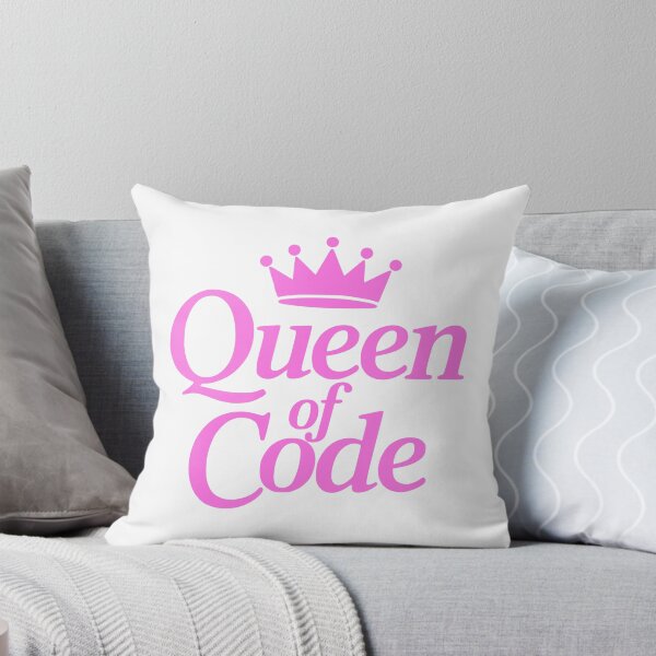 Item preview, Queen of Code! Pink Girlie Coding designed and sold by PMCreative.