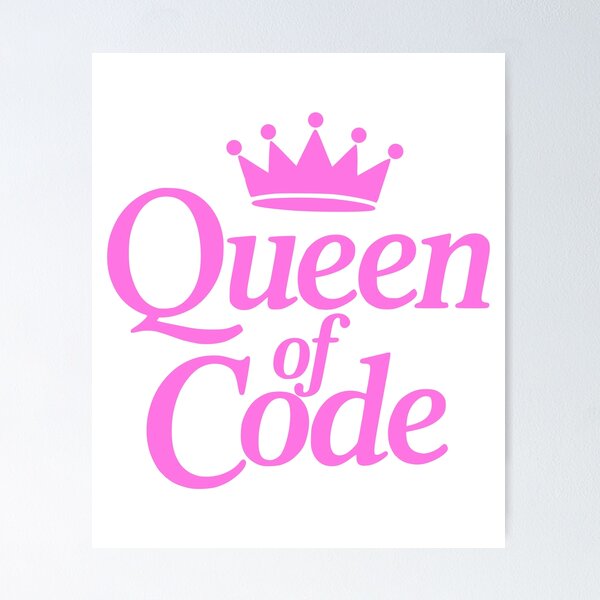 Artikel-Vorschau von Königin des Codes! Pink Girlie Coding, designt und verkauft von PMCreative.