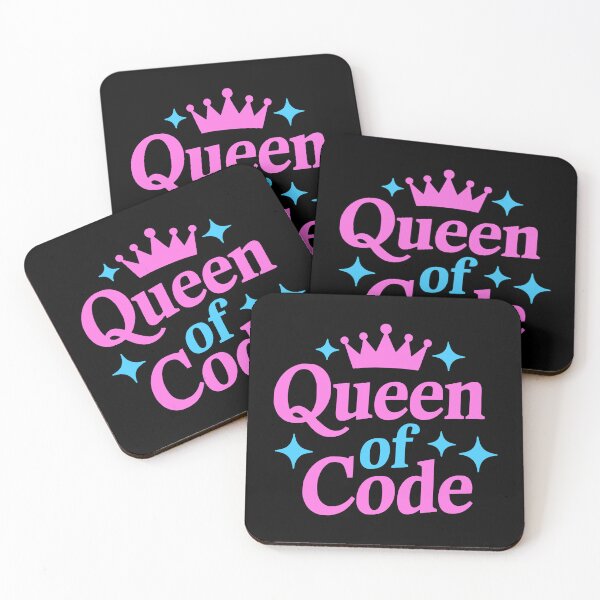 Item preview, Queen of Code! Pink and Blue Coding designed and sold by PMCreative.