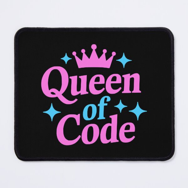 Item preview, Queen of Code! Pink and Blue Coding designed and sold by PMCreative.
