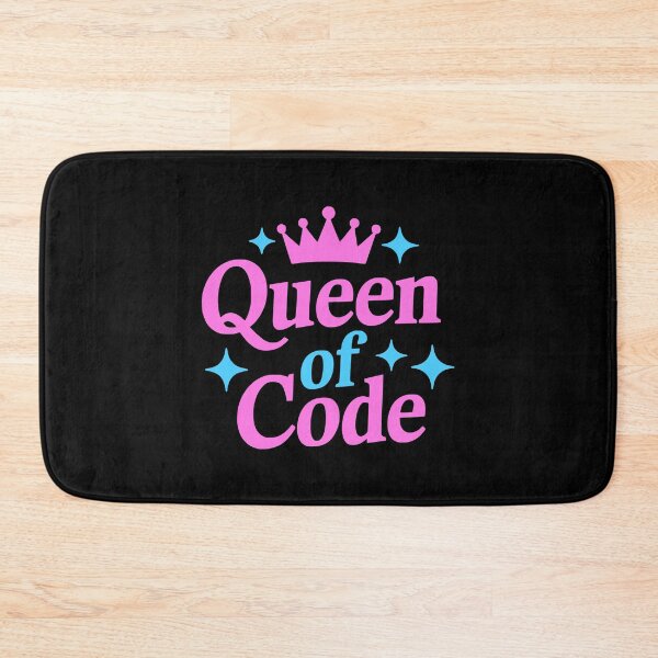 Item preview, Queen of Code! Pink and Blue Coding designed and sold by PMCreative.