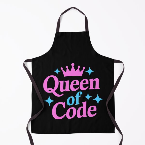 Item preview, Queen of Code! Pink and Blue Coding designed and sold by PMCreative.