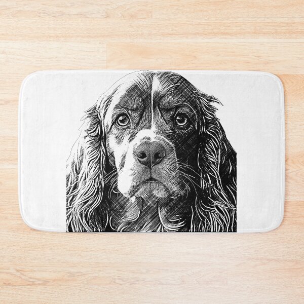 Item preview, Cute cocker spaniel, ink art designed and sold by Marcu Ioachim.